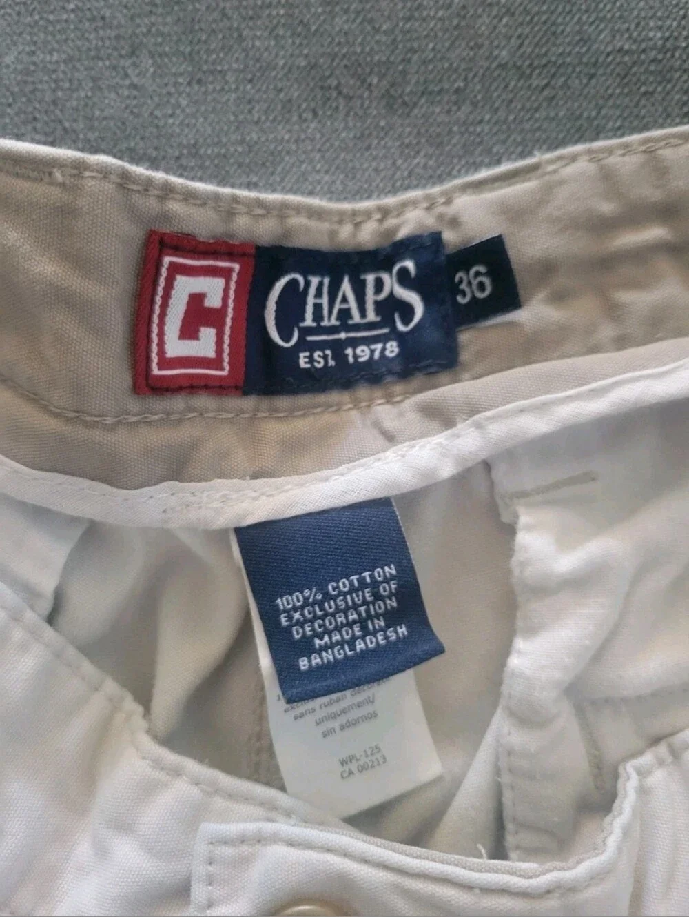 Chaps Ralph Lauren Shorts Mens Chino Preppy Khaki Cotton Skater Above Knee 36